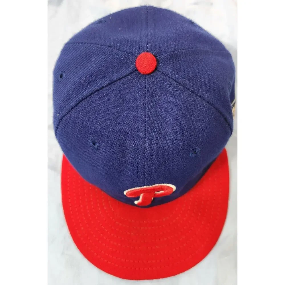 New Era Philadelphia Phillies 2009‎ World Series MLB 59FIFTY Cap Blue Red 7 3/8